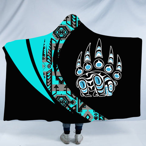 HDB00139 Pattern Native American Design Hooded Blanket