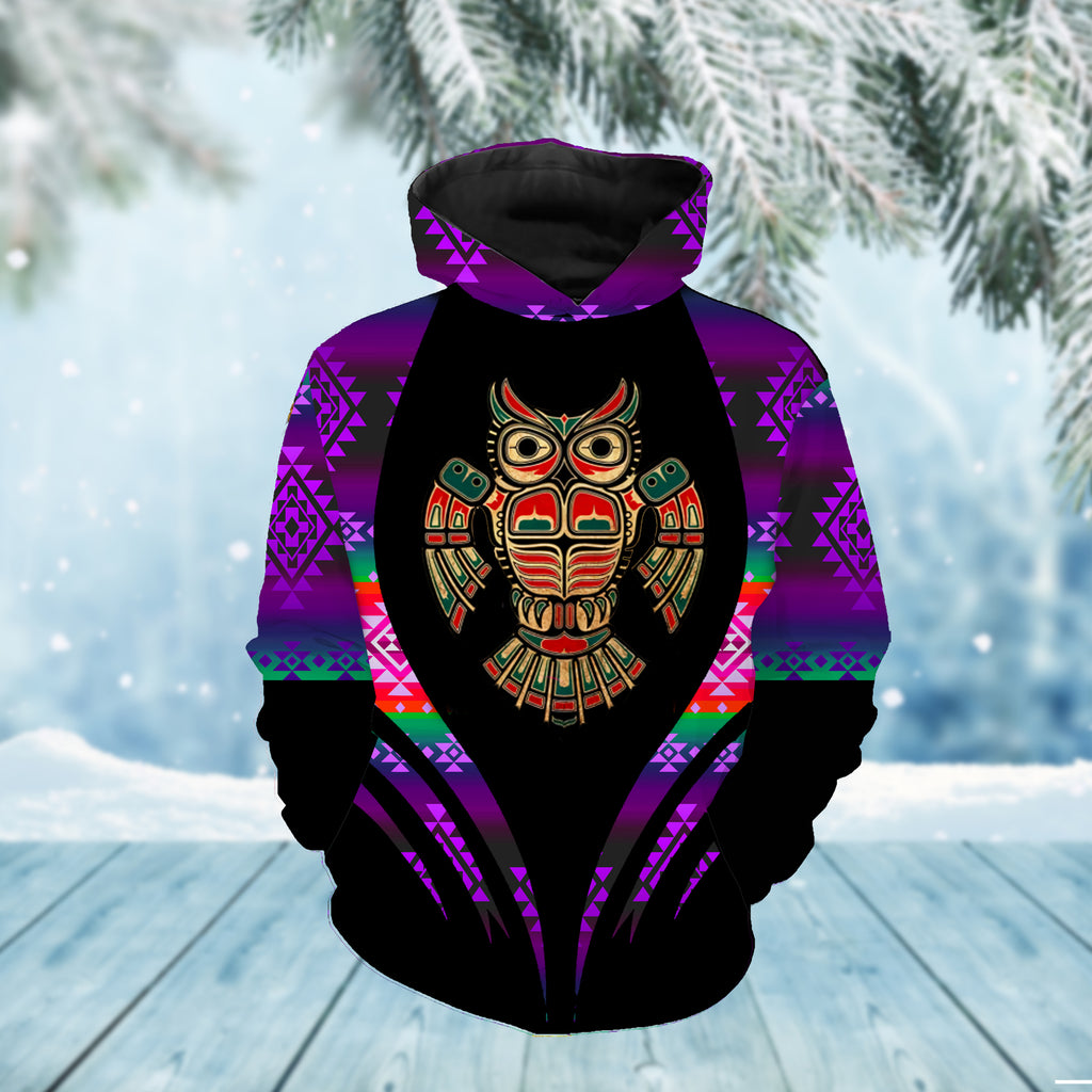 Powwow StoreHD0011746 Pattern Native Pride 3D Hoodie