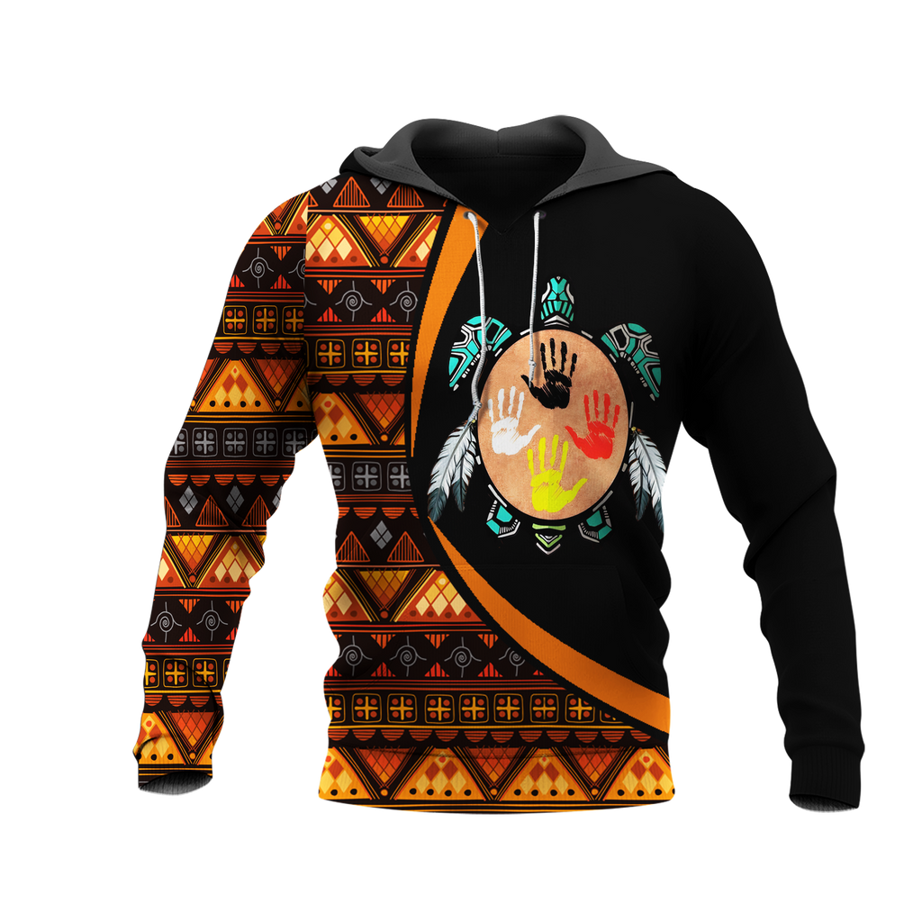 Powwow StoreHD0012245 Pattern Native Pride 3D Hoodie