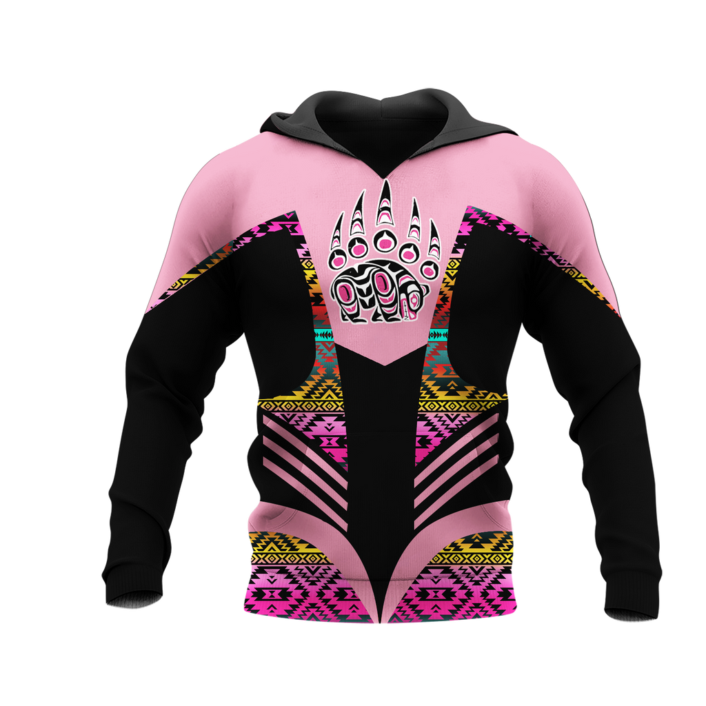 Powwow StoreHD001195 Pattern Native Pride 3D Hoodie