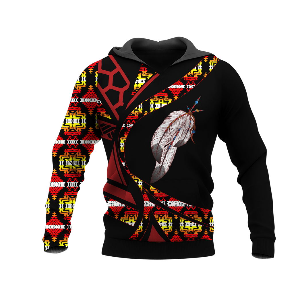 Powwow StoreHD0012411 Pattern Native Pride 3D Hoodie