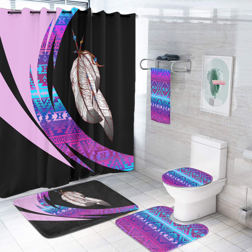 BS-000395 Pattern Native American Bathroom Set