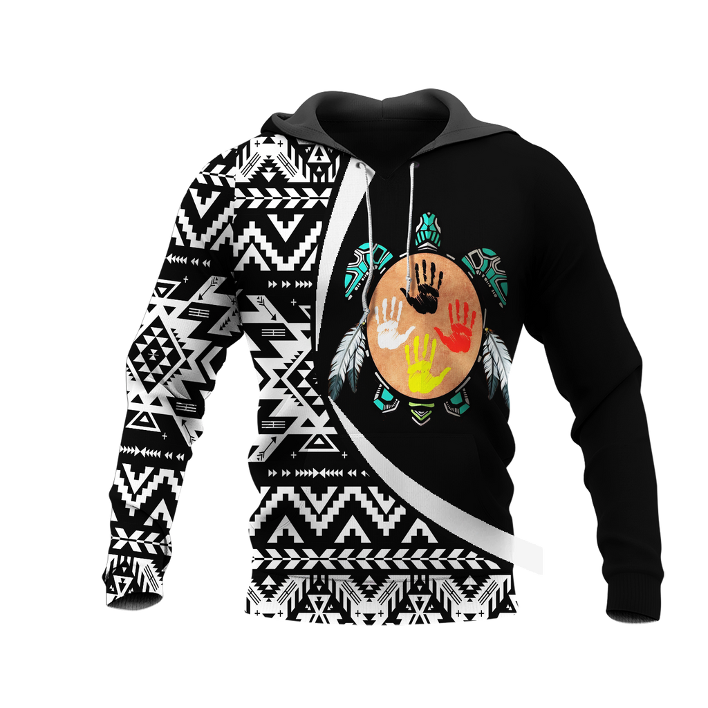 Powwow StoreHD0012246 Pattern Native Pride 3D Hoodie