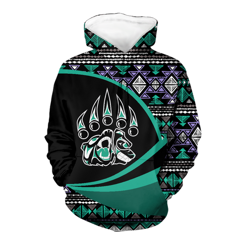 Powwow StoreHD0011501 Pattern Native Pride 3D Hoodie