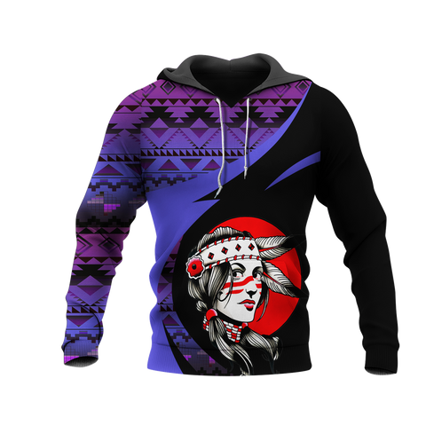 Powwow StoreHD0011300 Pattern Native Pride 3D Hoodie