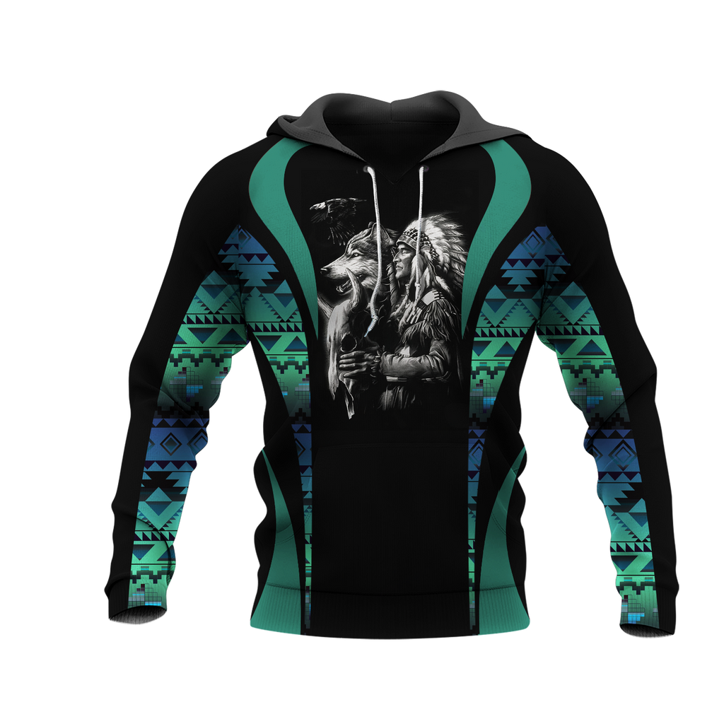 Powwow StoreHD0011563 Pattern Native Pride 3D Hoodie