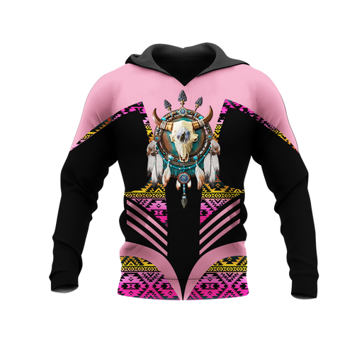 Powwow StoreHD001196 Pattern Native Pride 3D Hoodie