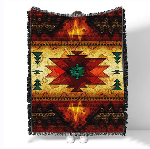 GB-NAT00068 Pattern Native Woven Blanket