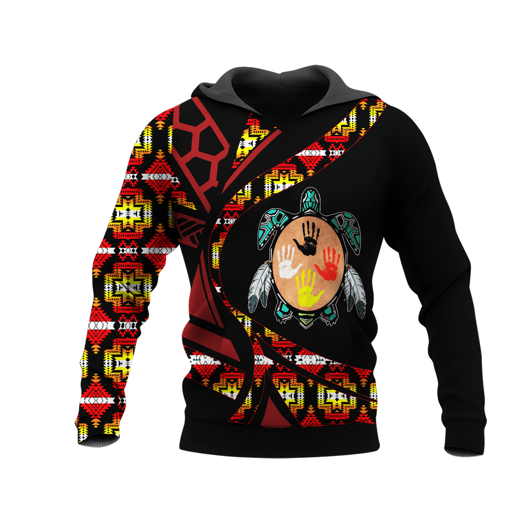 Powwow StoreHD0012412 Pattern Native Pride 3D Hoodie