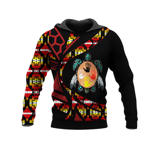 Powwow StoreHD0012412 Pattern Native Pride 3D Hoodie