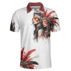 POLO0069 Native American  Polo T-Shirt 3D