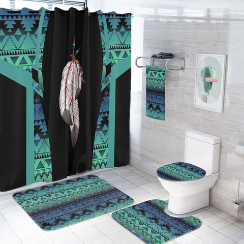 BS-000402 Pattern Native American Bathroom Set