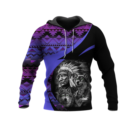 Powwow StoreHD0011301 Pattern Native Pride 3D Hoodie