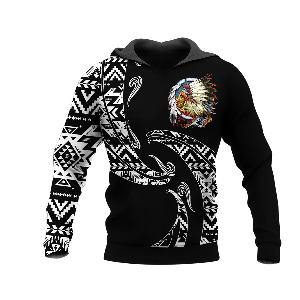 Powwow StoreHD0012383 Pattern Native Pride 3D Hoodie