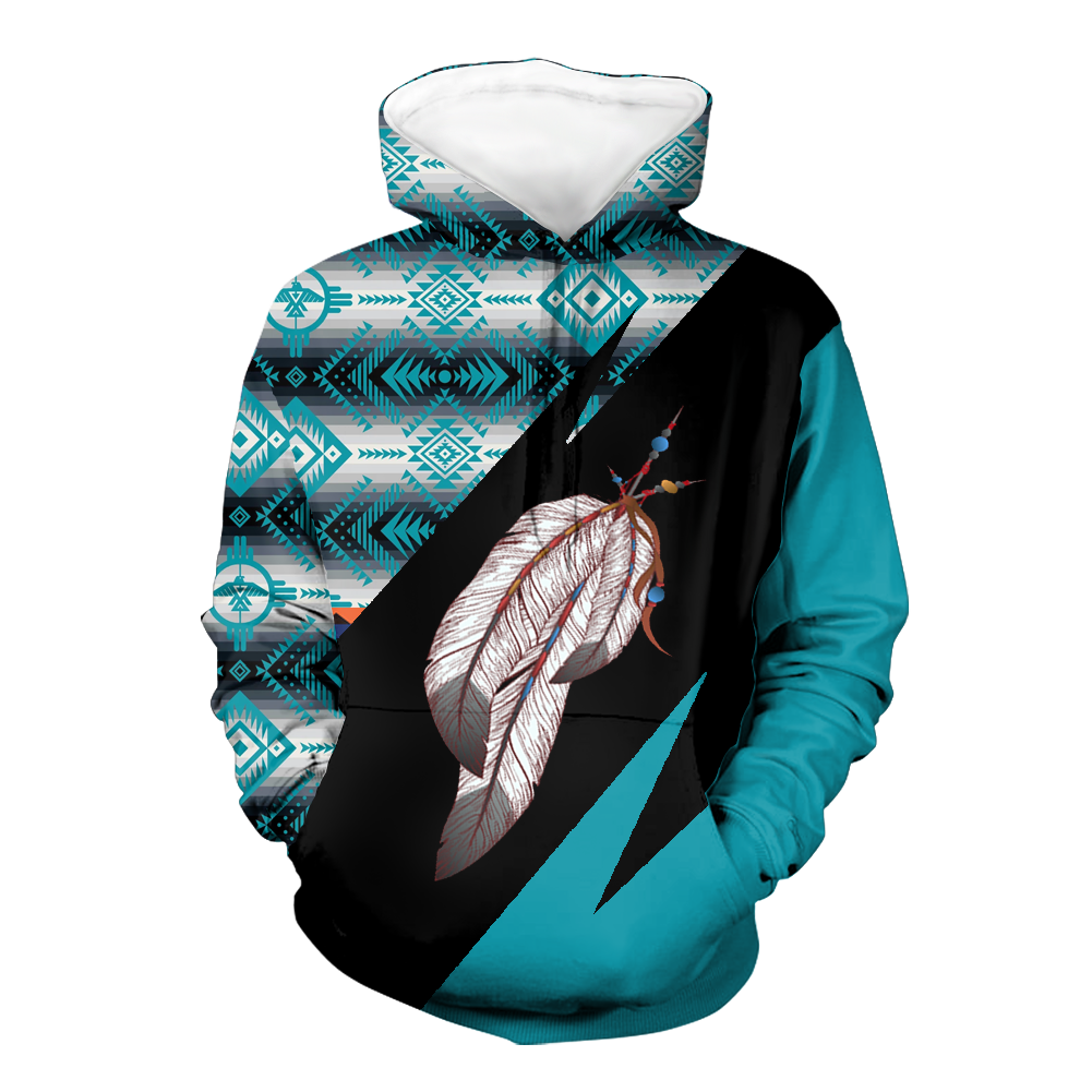 Powwow StoreHD0012164 Pattern Native Pride 3D Hoodie