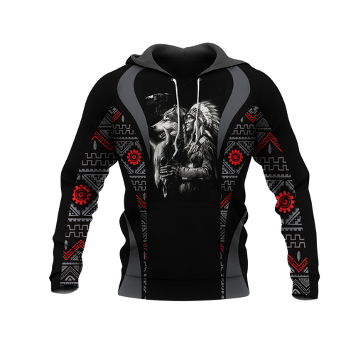 Powwow StoreHD0011565 Pattern Native Pride 3D Hoodie