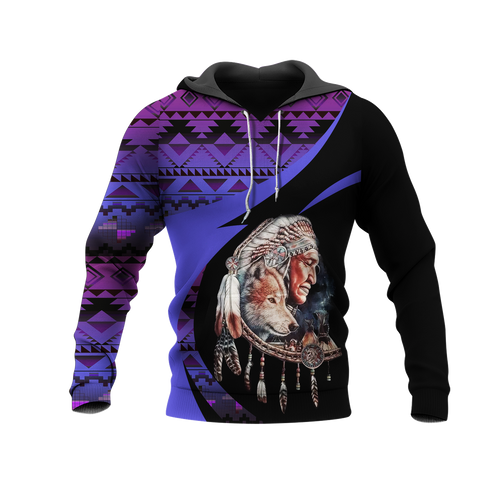 Powwow StoreHD0011302 Pattern Native Pride 3D Hoodie