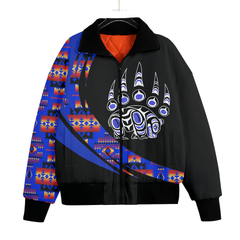 KFLO0011 Pattern Native American Unisex Knitted Fleece Lapel Outwear