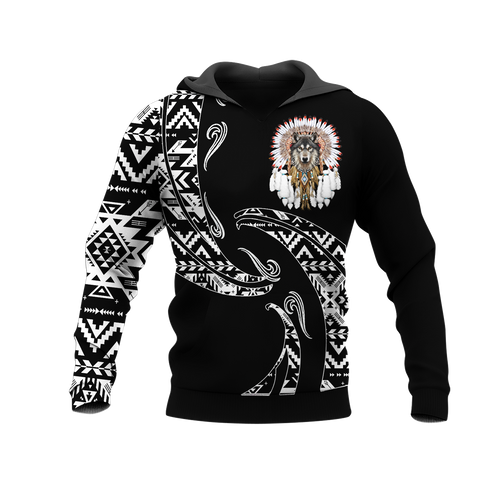 Powwow StoreHD0012384 Pattern Native Pride 3D Hoodie