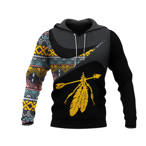 Powwow StoreHD0011439 Pattern Native Pride 3D Hoodie