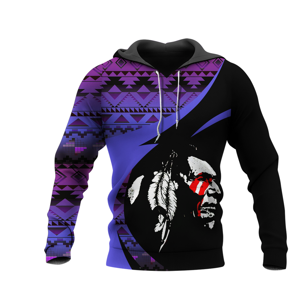 Powwow StoreHD0011303 Pattern Native Pride 3D Hoodie