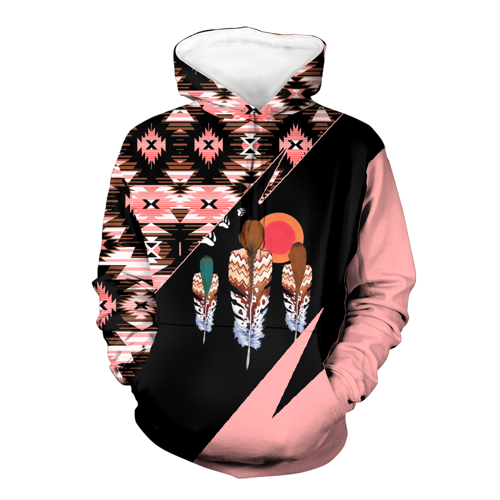 Powwow StoreHD0012166 Pattern Native Pride 3D Hoodie