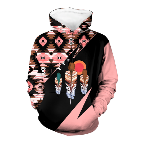 Powwow StoreHD0012166 Pattern Native Pride 3D Hoodie