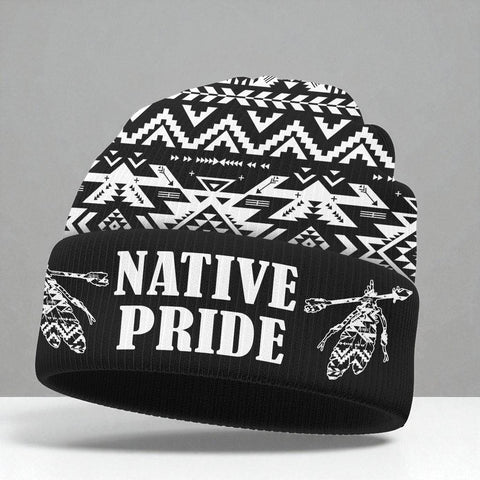 3AMSZZ21-03 Native American All-Over Print Knitted Hat