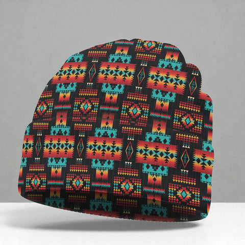 3AMSZZ21-10 Native American All-Over Print Knitted Hat