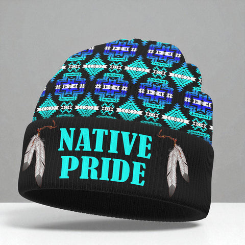 3AMSZZ21-11 Native American All-Over Print Knitted Hat