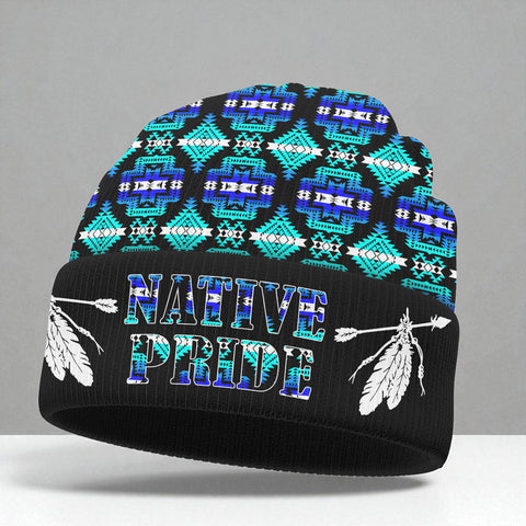 3AMSZZ21-13 Native American All-Over Print Knitted Hat