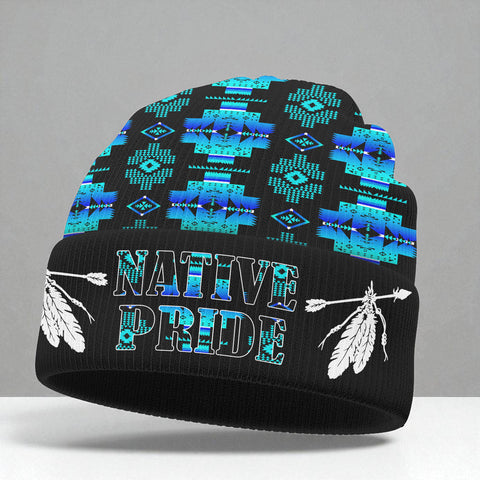 3AMSZZ21-16 Native American All-Over Print Knitted Hat