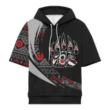 Powwow StoreHD0012354 Pattern Native Pride 3D Short  Hoodie