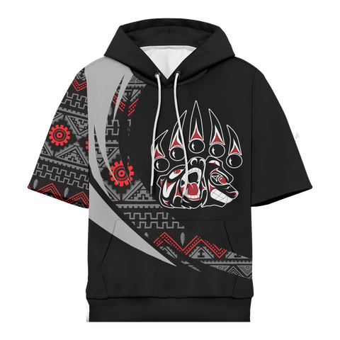 Powwow StoreHD0012354 Pattern Native Pride 3D Short  Hoodie