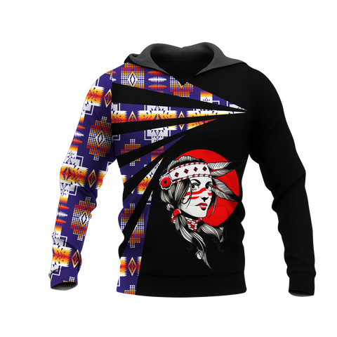 Powwow StoreHD0011885 Pattern Native Pride 3D Hoodie