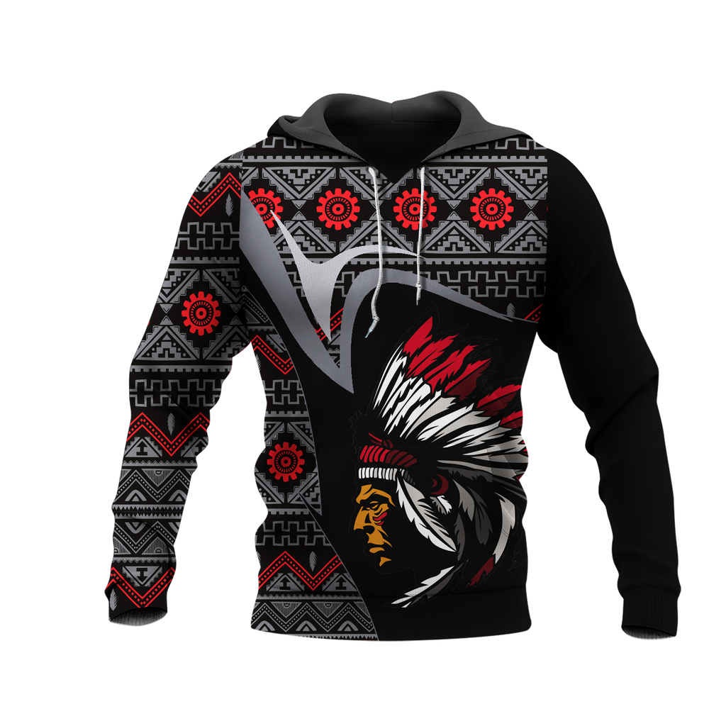 Powwow StoreHD0011518 Pattern Native Pride 3D Hoodie