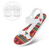 GB-NAT00029 Pattern Native American Open Toes Sandals