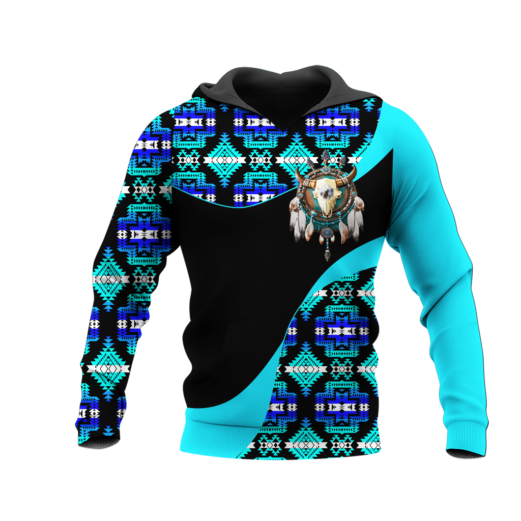 Powwow StoreHD0011986 Pattern Native Pride 3D Hoodie