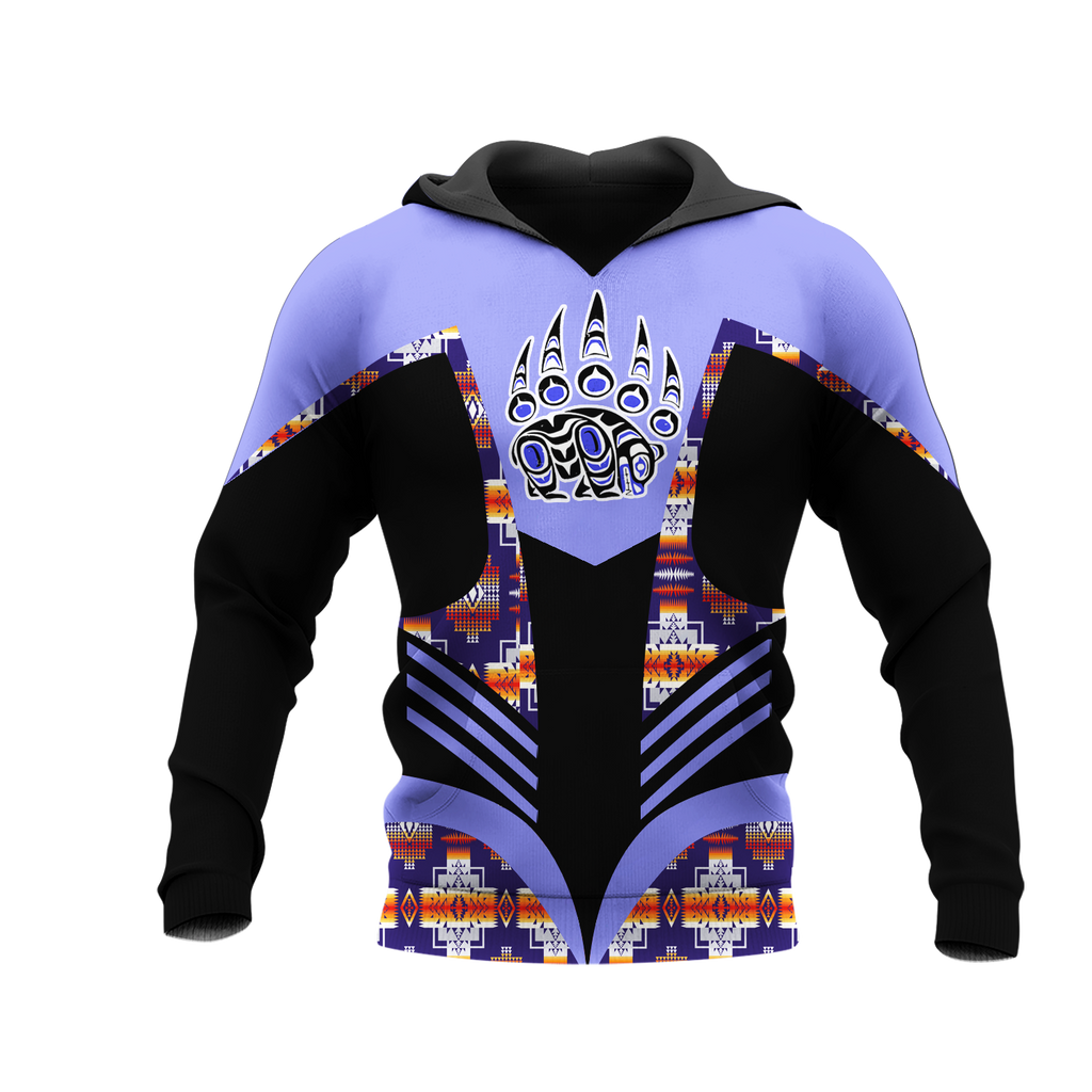 Powwow StoreHD001164 Pattern Native Pride 3D Hoodie