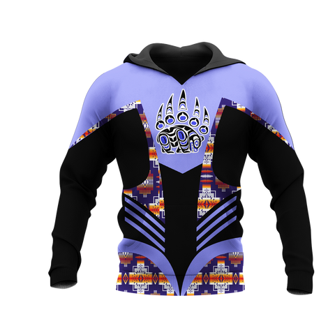 Powwow StoreHD001164 Pattern Native Pride 3D Hoodie