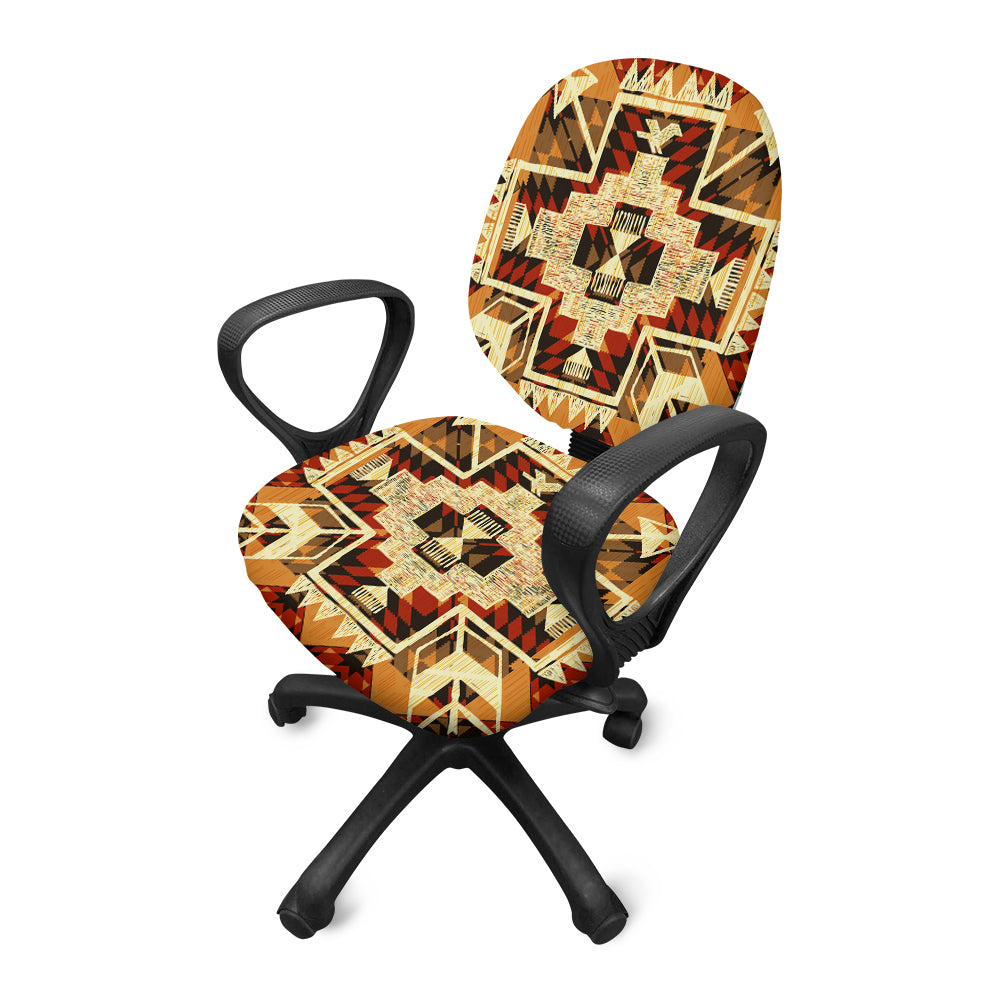 Powwow StoreGBNAT00022 Design Native American Office Chair Cover