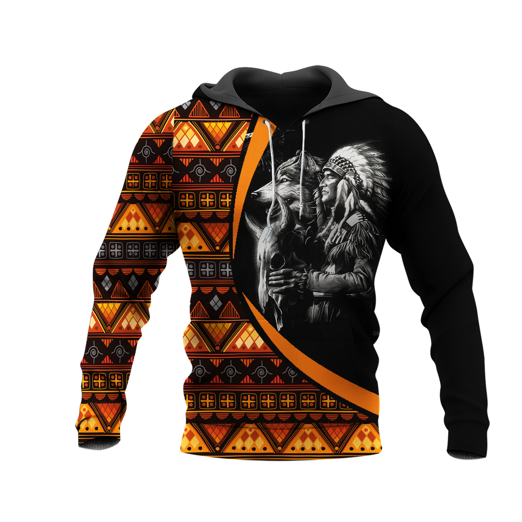 Powwow StoreHD0011582 Pattern Native Pride 3D Hoodie