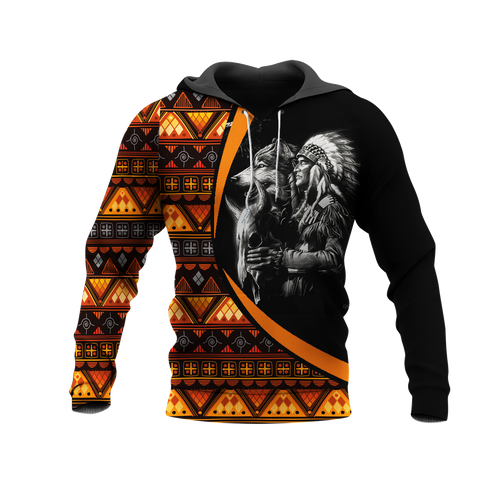 Powwow StoreHD0011582 Pattern Native Pride 3D Hoodie