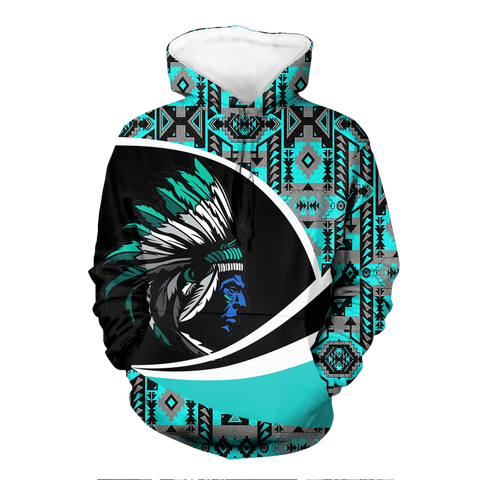 Powwow StoreHD0011338  Pattern Native Pride 3D Hoodie