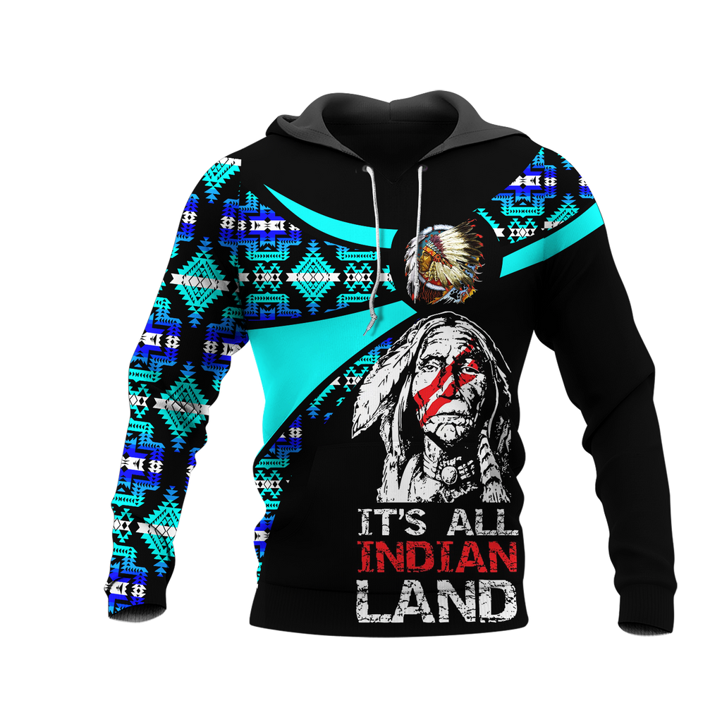 Powwow StoreHD000805 Pattern Native Pride 3D Hoodie