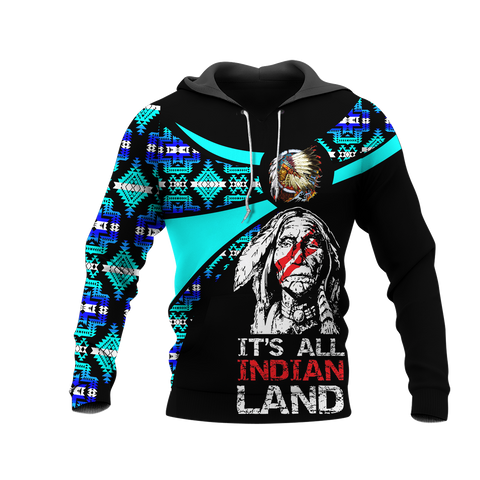 Powwow StoreHD000805 Pattern Native Pride 3D Hoodie