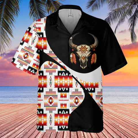GB-HW001032 Tribe Design Native American Hawaiian Shirt 3D