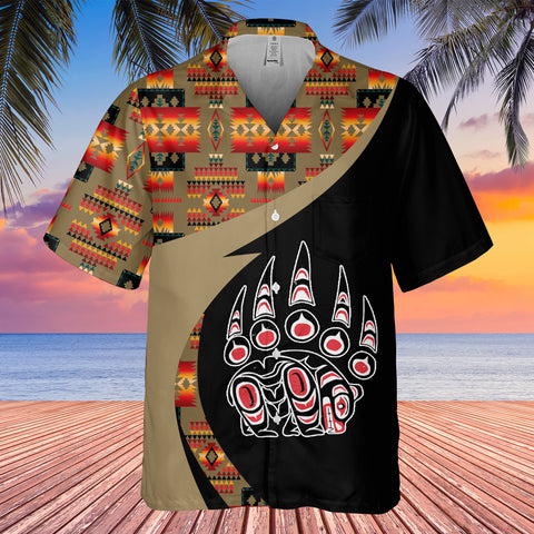 GB-HW000959 Tribe Design Native American Hawaiian Shirt 3D