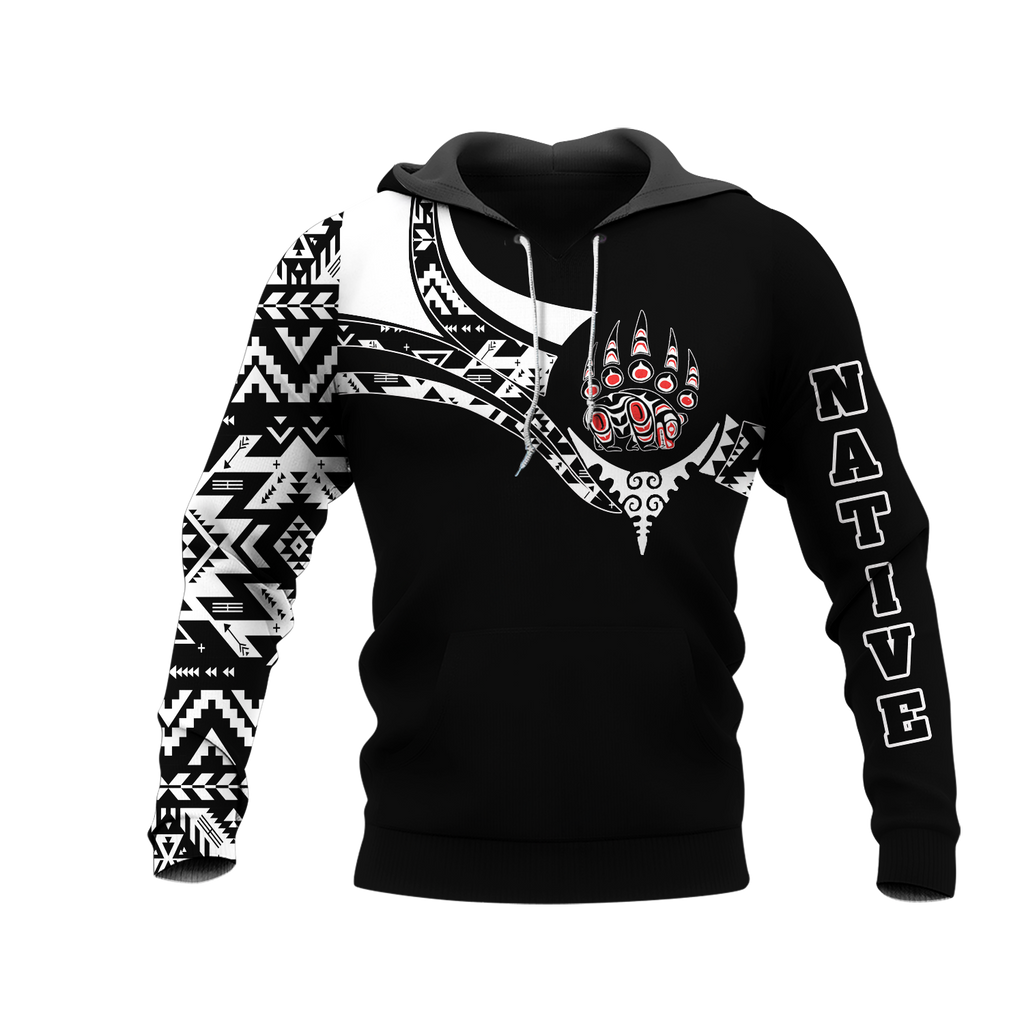 Powwow StoreHD0012489 Pattern Native Pride 3D Hoodie