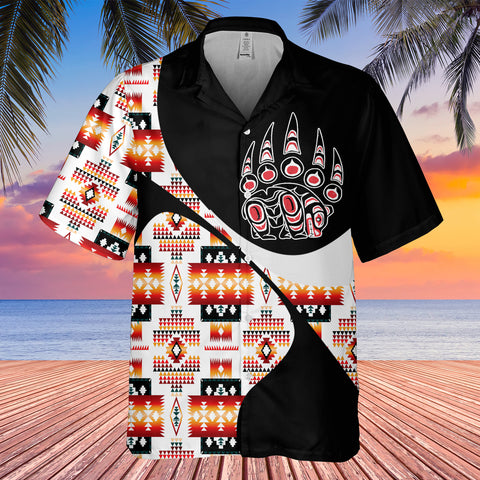 GB-HW001034 Tribe Design Native American Hawaiian Shirt 3D